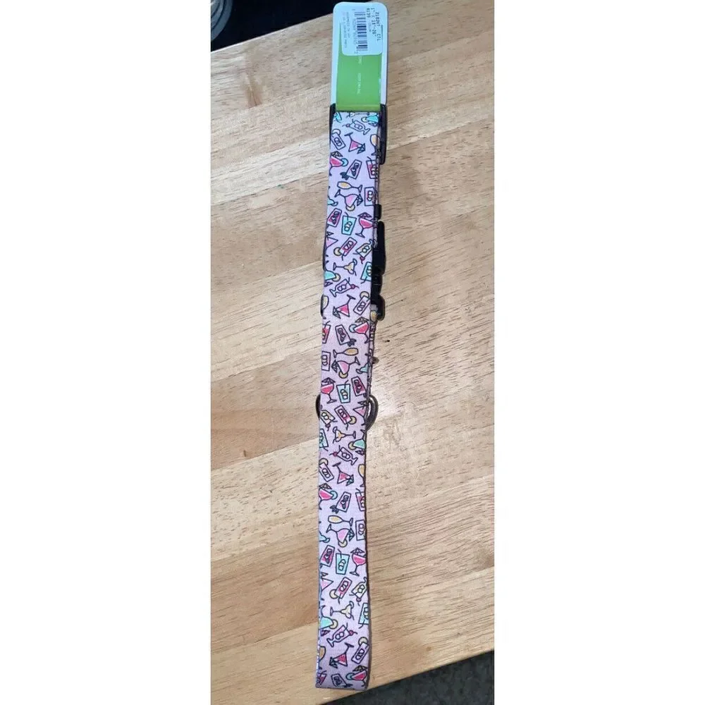 Frisco Cocktail Party Polyester Dog Collar, Large: 18 to 26 in Neck, 1 inch Wide